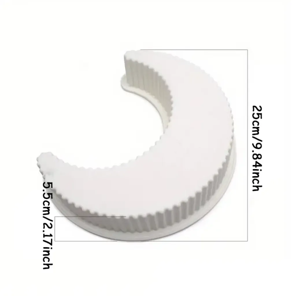 Moon shape Silicone Cake Mould Size