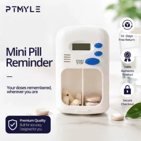 Portable Electronic Pill Box with Reminder Alarm