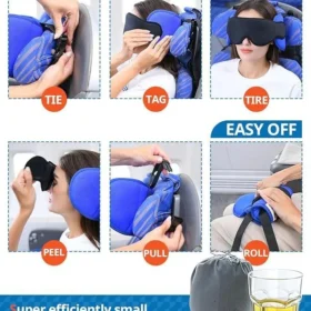Travel Pillow Memory Foam 3D Mask