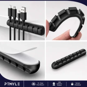 Adhesive Cable Management Clips for Desk