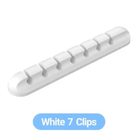 Buy Best 7 Pcs Adhesive Cable Management Clips for Desk in KSA