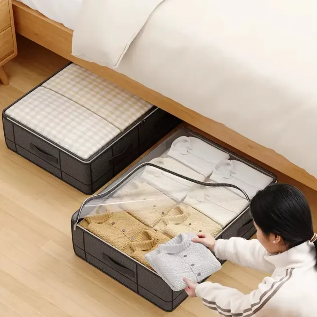 Buy the Best 1 Pcs Foldable Under Bed Clothes Storage Bag in the KSA