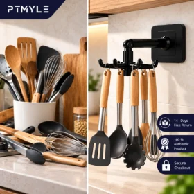 Rotating Kitchen Hook Rack 2 1