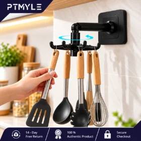 Rotating Kitchen Hook Rack 4 1