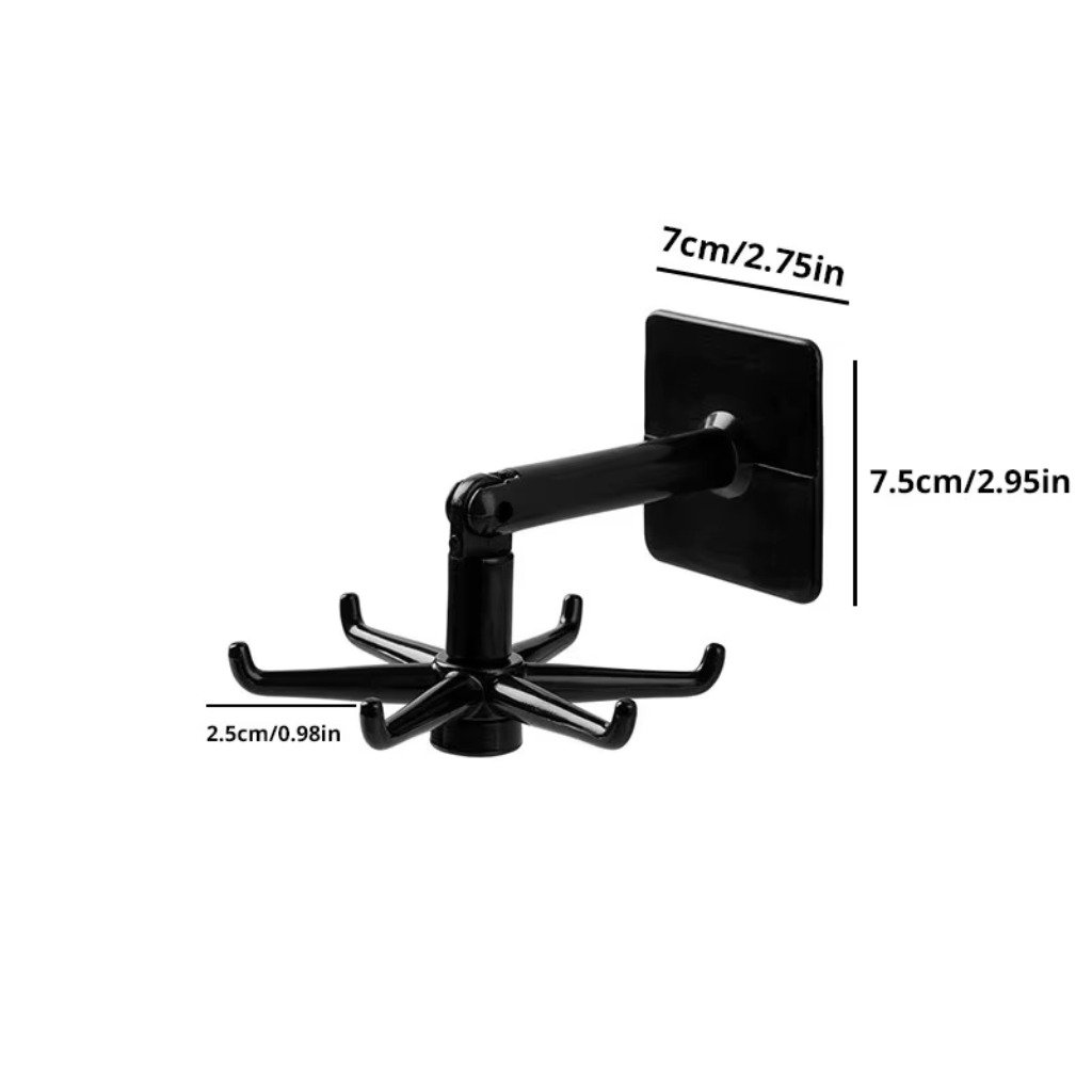 Best 1 Pcs Rotating Kitchen Shelf with Hexagon hook in the KSA