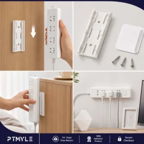 Self-Adhesive Power Strip Wall Holder