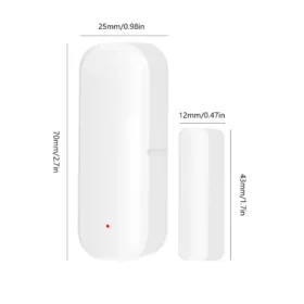 SIZE OF Tuya Zigbee Door & Window Security Sensor