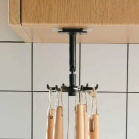 Rotating Kitchen Shelf With Hexagoan Hook