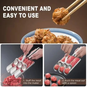 non-stick meatball maker spoon stainless steel KSA