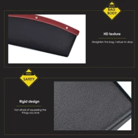 Seat gap organiser installed between car seat and console – car storage box in vehicle KSA