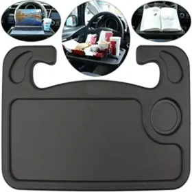 Car dining table side with cup holder – car lap tray for meals KSA