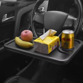 Car table installed on steering wheel – car lap tray laptop holder KSA
