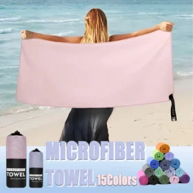 Microfiber towel used after swimming – best sports towel beach towel ksa