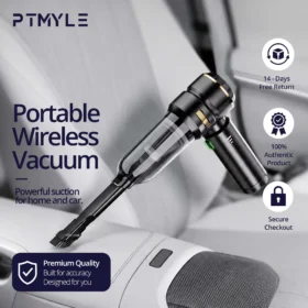 Portable Mini Vacuum Cleaner 120W – Handheld Car Vacuum Cleaner KSA PTMYLE