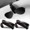 Image 1 (Main Product) Premium Car Glasses Holder Magnetic – Sunglass Holder for Car Sun Visor KSA