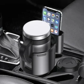 Premium Car Cup Holder Expander with Phone Holder – Car Phone Holder Adapter KSA