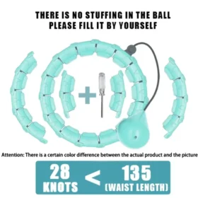 Weighted hula hoop in purple blue green pink black – fitness hoop ksa