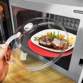 Ergonomic heat-resistant handle on food cover lid – food cover for kitchen KSA PTMYLE