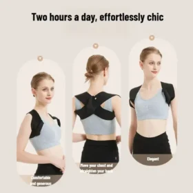 Back posture corrector worn showing shoulder alignment – posture corrector ksa