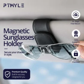 Premium Car Glasses Holder Magnetic – Sunglass Holder for Car Sun Visor KSA