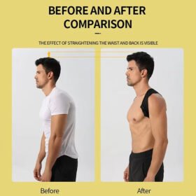 Back posture corrector worn discreetly under shirt – straighten back belt ksa