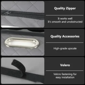 Hidden internal storage box open inside car armrest – car accessories KSA