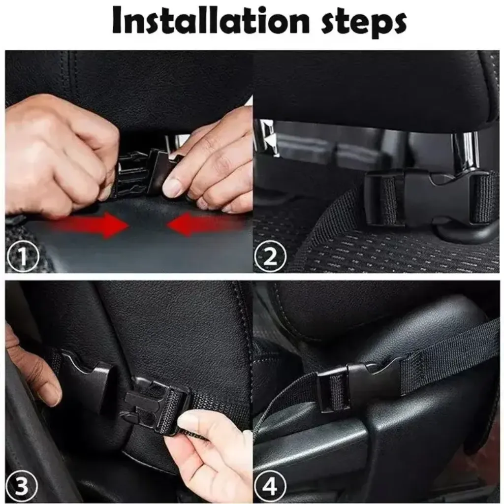 Car back seat organizer installed behind front seat – car back seat storage bag KSA