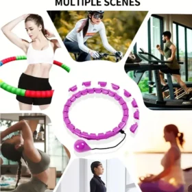 Weighted Hula Hoop Smart Fitness Hoop Weight Loss Workout KSA – PTMYLE