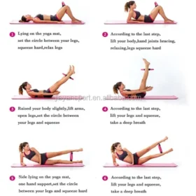 Pilates ring chest press exercise – ring pilates workout fitness accessories ksa