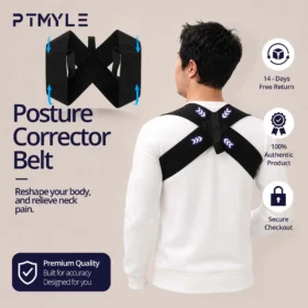 Posture Corrector Best Back Shoulder Support Belt Spine Alignment KSA PTMYLE