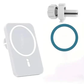 Black - pink - white 30W Magnetic Wireless Car Charger – Best wireless car charger with MagSafe fast charging KSA PTMYLE