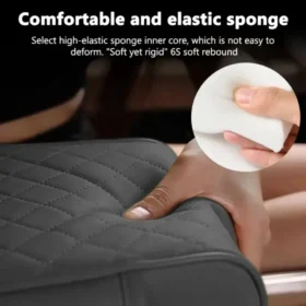 Dual car cup holders on armrest console extender – car armrest box KSA