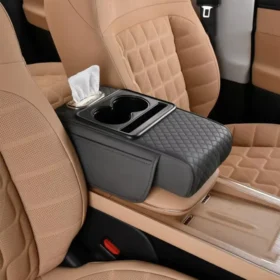 Car armrest box in black, grey, orange and black-red colors – PTMYLE KSA