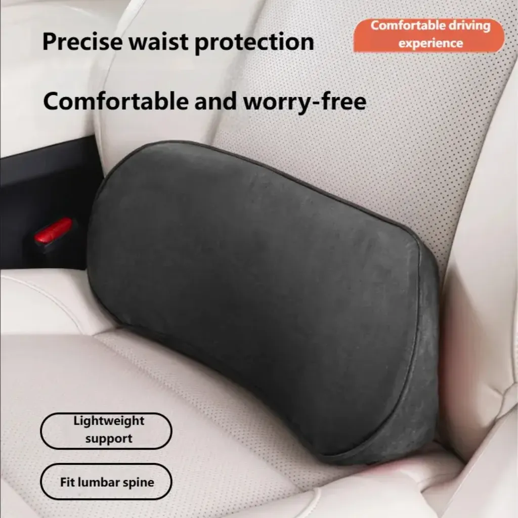 Lumbar Support Pillow for Car – Memory Foam Back Support for Driving KSA