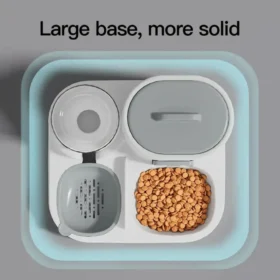 Cat feeder gravity-fed automatic pet feeder cat food dispenser KSA pet supplies