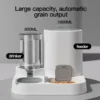 Automatic cat feeder 2-in-1 gravity cat food dispenser pet supplies KSA PTMYLE