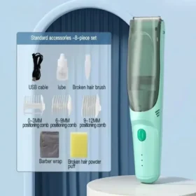 Baby hair clipper white blue green – baby care products hair trimmer KSA PTMYLE