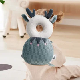 Baby fall prevention pad in use – baby head protector pillow absorbing fall KSA
