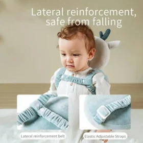 Baby wearing head protector pillow backpack cushion – newborn baby pillow KSA