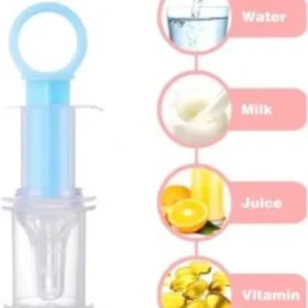 Baby medicine dropper in use on newborn – silicone feeding syringe baby feeder ksa PTMYLE