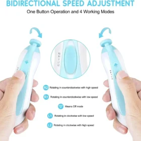 Electric baby nail clippers with carrying bag – nail care set KSA