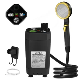 Camping shower pump five colors portable outdoor shower camping accessories KSA
