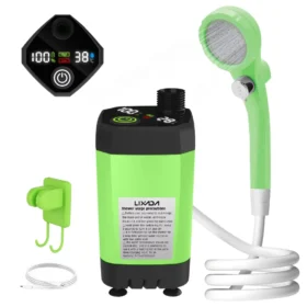 Camping shower pump five colors portable outdoor shower camping accessories KSA