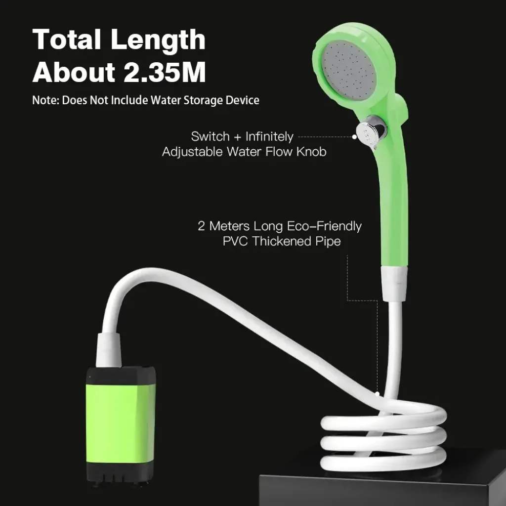 Camping shower kit complete package portable shower water pump accessories KSA PTMYLE
