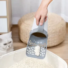 Cat litter scoop self-cleaning pet accessories built-in waste container KSA PTMYLE