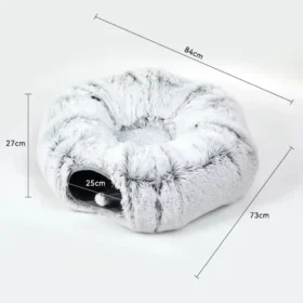 Cat tunnel bed dimensions 84x73x27cm – pet bed specifications KSA