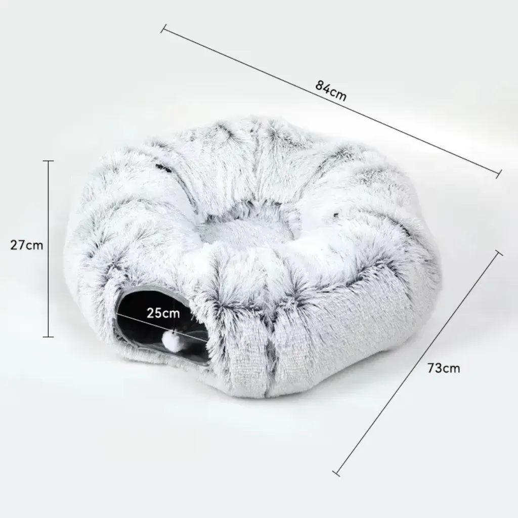 Cat tunnel bed dimensions 84x73x27cm – pet bed specifications KSA