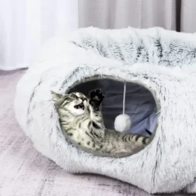 Cat bed non-slip base stable pet bed cat tunnel bed KSA PTMYLE 2026