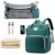 Diaper Bag Backpack 3-in-1 Waterproof Baby Bag with Foldable Bed USB Charging KSA – PTMYLE