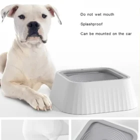 Dog water bowl floating plate mechanism slow feeder dog bowl KSA PTMYLE